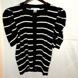 August Silk short sleeve cardigan